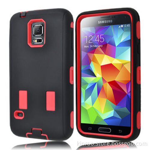 Rugged Silicone and PC Case for Samsung S5